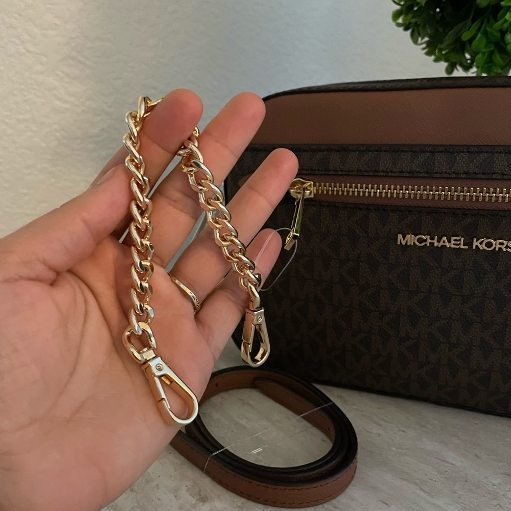 New , Authentic Michael Kors brown jet set Crossbody bag - Picture 4 of 15